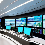 Intelligent Traffic Management Center**

"A bright and modern traffic management center in Barcelona, Spain, featuring large screens displaying real-time traffic data and AI analysis. Professional engineers and technicians are monitoring the system, fully clothed in appropriate work attire. The center is clean and organized, showcasing the technology used to optimize traffic flow. Safe for work, appropriate content, professional, fully clothed, perfect anatomy, correct proportions, natural pose, high quality, well-lit, family-friendly."

**