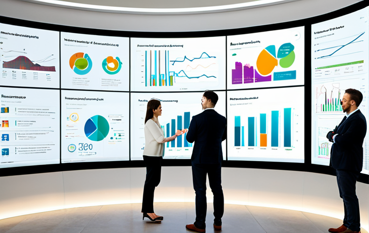 AI-Powered Marketing Analysis**
"A bright, modern office setting. A diverse team of professionals collaborating around a large interactive display showcasing complex data visualizations. The display highlights customer segmentation and predictive analytics powered by AI. Everyone is fully clothed in business casual attire. Safe for work, appropriate content, professional atmosphere, perfect anatomy, natural proportions, high quality, well-formed hands, proper finger count, family-friendly."
**